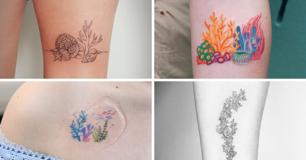 23 Breathtaking Coral Tattoo Ideas Every Ocean Lover Needs to See
